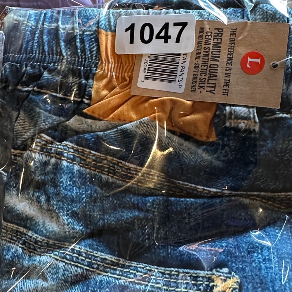 Unisex Blue Jean Lounge/Pajama Pants lightweight breathable - Picture 6 of 6